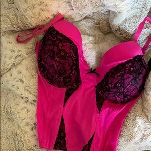 Hot Pink Plus Size Corset